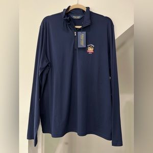 NWT Polo Golf 1/4 Zip Men’s/Unisex Pullover Navy Blue US Open Oakmont 2016